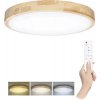LED stropné svietidlo Solight WO8009 Solid Oak 48 W 3360 lm 3000-6000 K dub s diaľkovým ovládaním