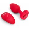 b-Vibe Vibrating Heart Plug M/L Red