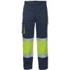 ČERVA STRIP FM HV nohavice, Veľkosť 2XL, Farba žltá/navy