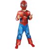 Spider-Man kostým s maskou - věk 5 - 6 roků - 110 - 115 cm