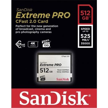 SanDisk Compact Flash Extreme Pro CFast 2.0 512GB SDCFSP-512G-G46D