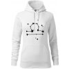 Súhvezdie - Libra - Váhy - Mikina dámská Cape s kapucí - XL ( Biela )