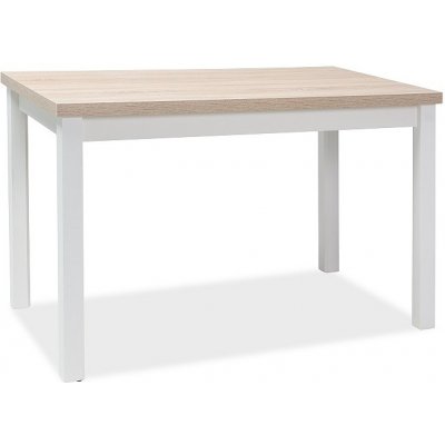 Signal ADAM jedálenský stôl 100x60 cm, dub Sonoma / biela