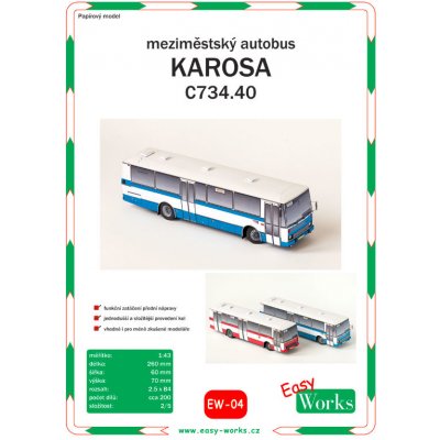 Papierový model Mestský autobus Karosa C734.40