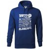 1973 v kocke - Mikina pánska Cape s kapucňou - 4XL ( Kráľovská modrá )