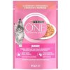 Purina One Cat Junior mini filetky s lososom a mrkvou v šťave 26 x 85 g