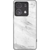 Picasee silikónový čierny obal pre Xiaomi Redmi Note 13 Pro 4G - White marble