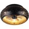 R61574080 TRIO BIDAR svietidlo s ventilátorom čierne