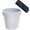 PROSPERPLAST Kvetináč LEXO ROUND biely 80,0 cm