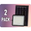 V-TAC LED reflektor so solárnym panelom 15W, 1200lm, IP65, 12000mAh/2-PACK! Farba svetla: Denná biela