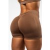 Nebbia Bezšvové push-up šortky s vysokým pásom TOTALLY SEAMLESS 304 brown