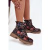 Vzorované dámske čižmy zateplené Artiker kaki | viacfarená 38 ARTIKER 5907305012002
