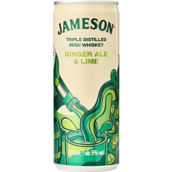 Jameson Ginger Ale & Lime 5 % 0,25 l (plech)