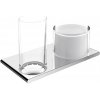 Keuco Edition 400 - Dvojitý držiak na pohár a dávkovač tekutého mydla, chróm 11553019000