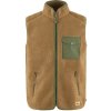 Fjällräven Vardag Pile Fleece Vest M Buckwheat Brown Laurel Green