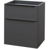 Mereo CN530SB Mailo, kúpeľňová skrinka 61 cm, antracit, čierne madlo, čierne madlo