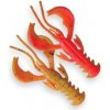 5ks - Gumová Nástraha Crazy Fish Nimble 10cm 6,1gr 15D Fire Orange