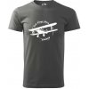 Still Plays With Planes - Klasické pánske tričko vyššej gramáže - 4XL ( Tmavá bridlica (sivá so zeleným nádychom) )