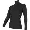 Sensor Double Face čierny dámsky rolák dlhý rukáv - L
