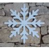 DECOLED Snehová vločka Wega, plast 65 cm