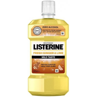 Listerine Ústna voda Fresh Ginger & Lime Mild Taste (Objem 500 ml)