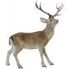 Dekoratívna figúrka jeleň umelá kožušina 56 x 9 x 67 cm hnedý