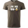 Je mi 60 pivo - Klasické pánske tričko vyššej gramáže - S ( Army )