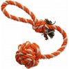 Dog Fantasy Hračka preťahovadlo hádzacie oranžovo biele 45 cm