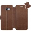 Flip puzdro na mobil Samsung Galaxy A5 2017 – Hnedé – kožené – Brown Leather 5903226497843
