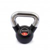 TRINFIT Kettlebell kov / guma s chrom madlem PREMIUM 4 kg
