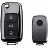 Metalický obal na kľúč Škoda , VW, Seat černý