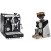 La Pavoni Cellini Classic, black + Eureka Mignon Single Dose, Chrome & Oak