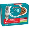 Purina One SterilCat hovädzie losos morka v šťave 12 x 85 g