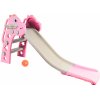 Aga4Kids Šmykľavka s madlom 130 cm DS3701 Ružová