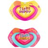 Canpol Babies C set symetrických silikon dudlíků Neon Love růžová