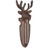 Esschert Design Nástenný teplomer Deer, 22x9,5 cm, liatina, hnedá
