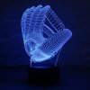 Beling 3D lampa, Basebal rukavica, 7 farebná S41