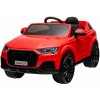 Beneo Elektrické autíčko Audi Q7 červené, Jednomiestne, Nezávisle odpruženie, 12V batéria, Diaľkové ovládanie, 2 x 35W motor, LED Svetlá, USB/AUX Vstup na MP3 prehrávači, Licencované