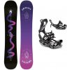 Gravity Sirene Black 24/25 dámsky snowboard + Raven FT360 black viazanie - 156 cm + M (EU 39-42)