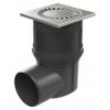Chudej Strešný lapač Kanalizačná vpusť bočná s vodnou klapkou D 110 mm nerez KVB110V-N