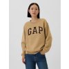 GAP Oversize mikina s logom Hnedá XXL