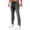 Bolf pánske slim fit rifľové nohavice MP0169G Grafitové