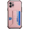 AppleKing kryt s kapsou na karty a stojančekom pre iPhone 11 Pro Max - ružový - možnosť vrátiť tovar ZADARMO do 30tich dní