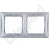 Legrand Valena - Dvojnásobný rámik, hliník graph - 770342
