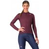 Castelli Espresso Thermal W LS, Deep bordeaux Veľkosť: M Dámsky cyklistický dres do chladných podmienok