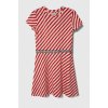 Dievčenské šaty Tommy Hilfiger červená farba, mini, áčkový strih KG0KG07790.128.176.PPYH 128