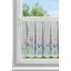 Takoy Vitrážová záclona DOLOREZ z etamínu zdobená potlačou kvetov a čipkou 150 x 60 cm-HF-468481 | 150 x 60 cm