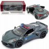 KOVOVÉ AUTO CORVETTE 2021 POLÍCIA KOVOVÉ AUTO MODEL AUTÍČKO KINSMART