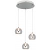 Trio T331630306 LED závesné stropné svietidlo FLYNT | 8W integrovaný LED zdroj | 3x880lm | 2300+3000+4000K | na lanku | Trio - SwitchDimmer | chróm | číra