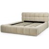 Hector Dvojlôžková čalúnená posteľ Nexo 160x200 s roštom a úložným priestorom béžová